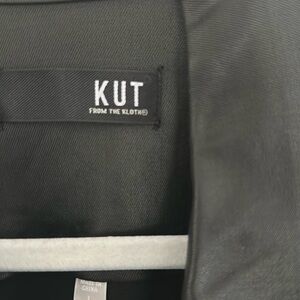 Kut From the Kluth coated denim jacket in black size Large.